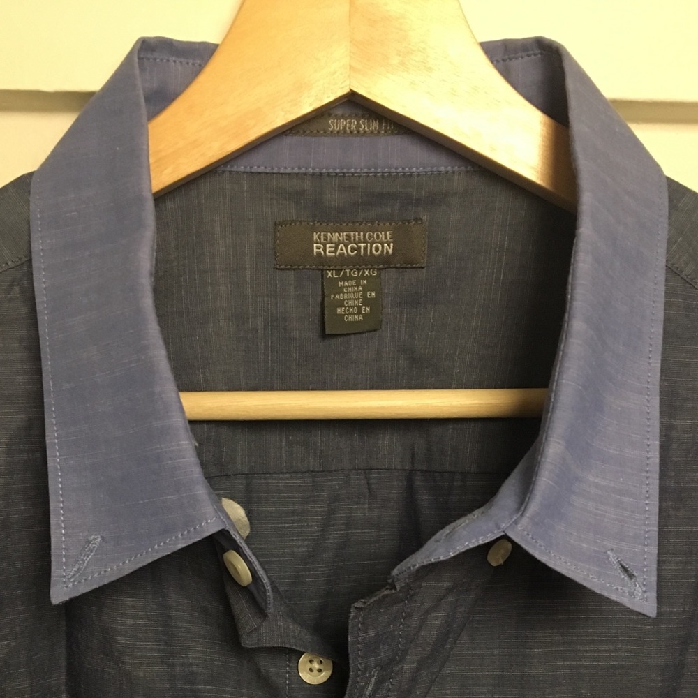 NEW Kenneth Cole Slim Fit Button Up